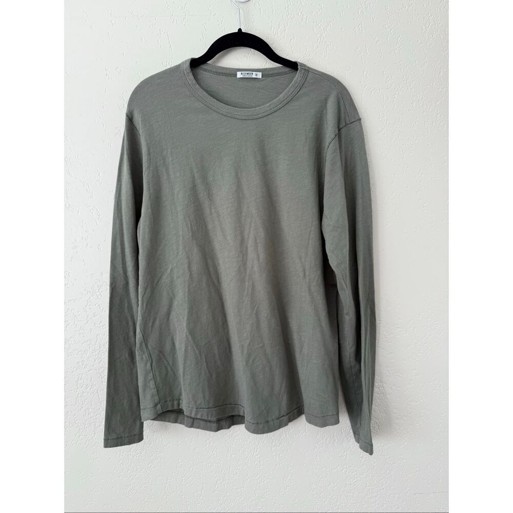 Buck Mason Long Sleeve Cotton Crew Neck Shirt